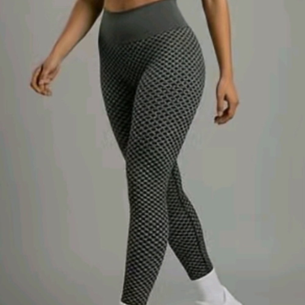 Chic Black Patterned Women's Leggings